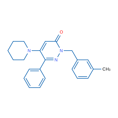 2-[(3-Methylphenyl)methyl]-6-phenyl-5-(piperidin-1-yl)-2,3-dihydropyridazin-3-one 1g