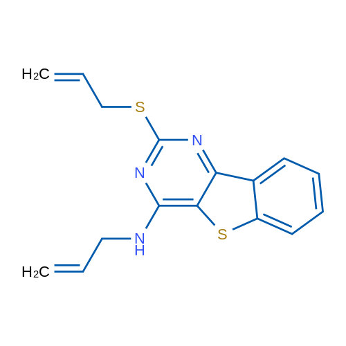 N-(Prop-2-en-1-yl)-4-(prop-2-en-1-ylsulfanyl)-8-thia-3,5-diazatricyclo[7.4.0.0^{2,7}]trideca-1(13),2(7),3,5,9,11-hexaen-6-amine 1g