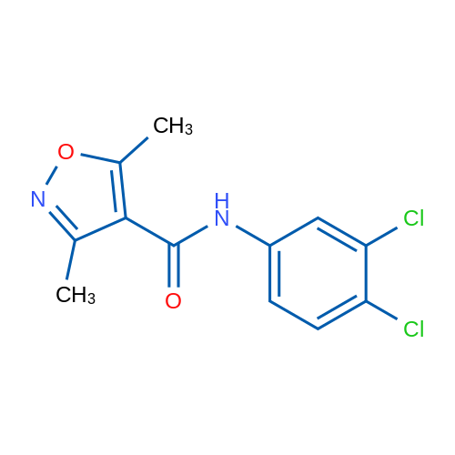 N-(3,4-Dichlorophenyl)-3,5-dimethyl-1,2-oxazole-4-carboxamide 1g