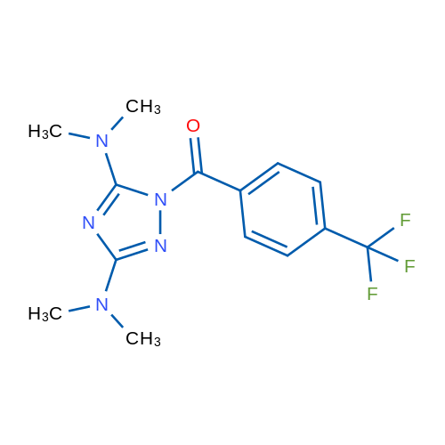 N3,N3,N5,N5-Tetramethyl-1-[4-(trifluoromethyl)benzoyl]-1H-1,2,4-triazole-3,5-diamine 1g
