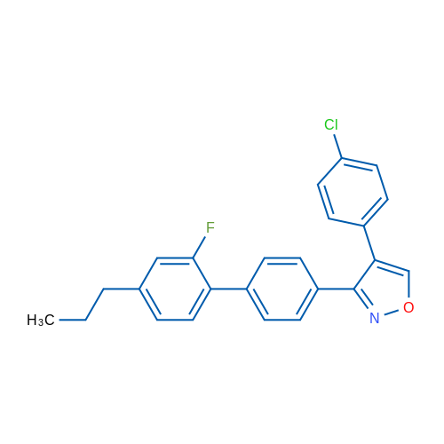 4-(4-Chlorophenyl)-3-{2'-fluoro-4'-propyl-[1,1'-biphenyl]-4-yl}-1,2-oxazole 1g