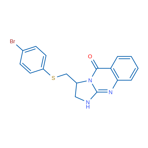 3-{[(4-bromophenyl)sulfanyl]methyl}-1H,2H,3H,5H-imidazo[2,1-b]quinazolin-5-one 1g