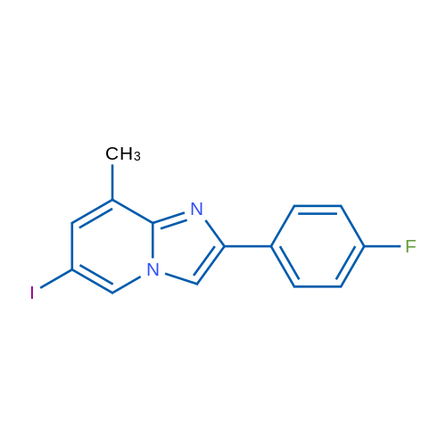 2-(4-Fluorophenyl)-6-iodo-8-methylimidazo[1,2-a]pyridine 1g