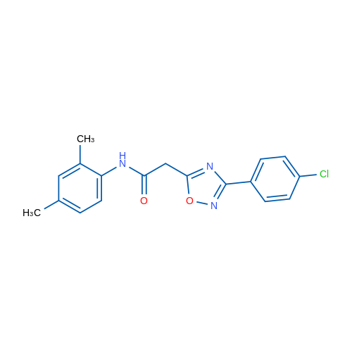 2-[3-(4-Chlorophenyl)-1,2,4-oxadiazol-5-yl]-N-(2,4-dimethylphenyl)acetamide 1g