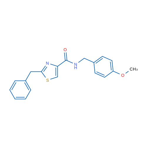 2-Benzyl-N-[(4-methoxyphenyl)methyl]-1,3-thiazole-4-carboxamide 1g