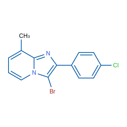 3-Bromo-2-(4-chlorophenyl)-8-methylimidazo[1,2-a]pyridine 1g