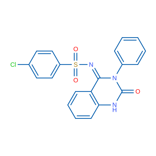 4-Chloro-N-[(4E)-2-oxo-3-phenyl-1,2,3,4-tetrahydroquinazolin-4-ylidene]benzene-1-sulfonamide 1g