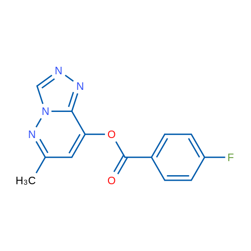 6-Methyl-[1,2,4]triazolo[4,3-b]pyridazin-8-yl 4-fluorobenzoate 1g