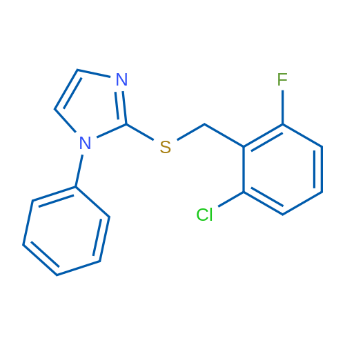 2-{[(2-chloro-6-fluorophenyl)methyl]sulfanyl}-1-phenyl-1H-imidazole 1g