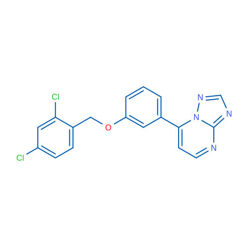 7-{3-[(2,4-dichlorophenyl)methoxy]phenyl}-[1,2,4]triazolo[1,5-a]pyrimidine 1g