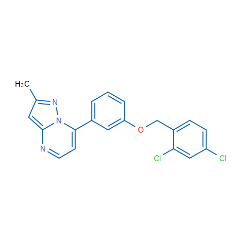 7-{3-[(2,4-dichlorophenyl)methoxy]phenyl}-2-methylpyrazolo[1,5-a]pyrimidine 1g