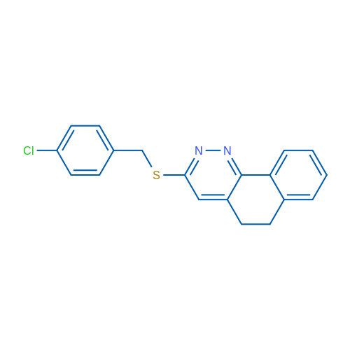 3-{[(4-chlorophenyl)methyl]sulfanyl}-5H,6H-benzo[h]cinnoline 1g