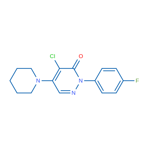4-Chloro-2-(4-fluorophenyl)-5-(piperidin-1-yl)-2,3-dihydropyridazin-3-one 1g