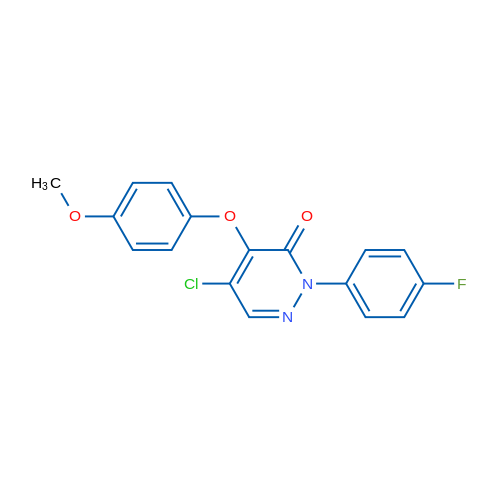 5-Chloro-2-(4-fluorophenyl)-4-(4-methoxyphenoxy)-2,3-dihydropyridazin-3-one 1g