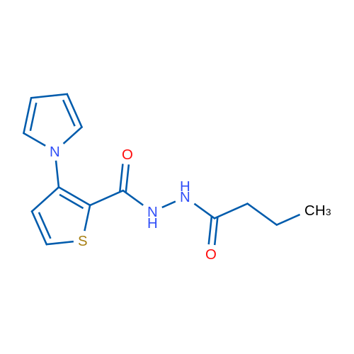 N'-Butanoyl-3-(1H-pyrrol-1-yl)thiophene-2-carbohydrazide 1g