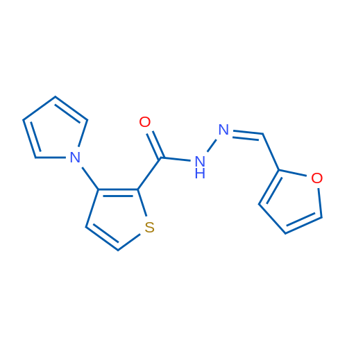 N'-[(1Z)-(Furan-2-yl)methylidene]-3-(1H-pyrrol-1-yl)thiophene-2-carbohydrazide 1g