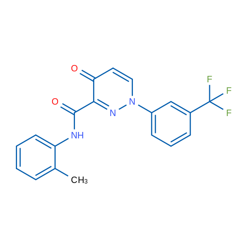 N-(2-Methylphenyl)-4-oxo-1-[3-(trifluoromethyl)phenyl]-1,4-dihydropyridazine-3-carboxamide 1g
