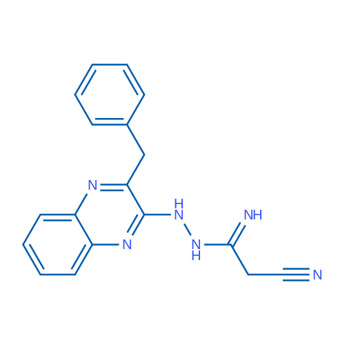 N-[(3-Benzylquinoxalin-2-yl)amino]-2-cyanoethanimidamide 1g