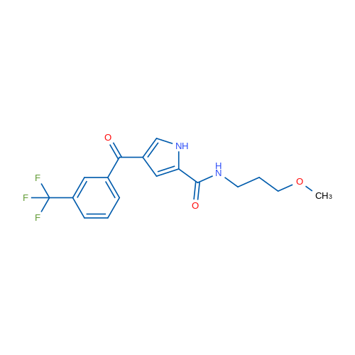 N-(3-Methoxypropyl)-4-[3-(trifluoromethyl)benzoyl]-1H-pyrrole-2-carboxamide 1g