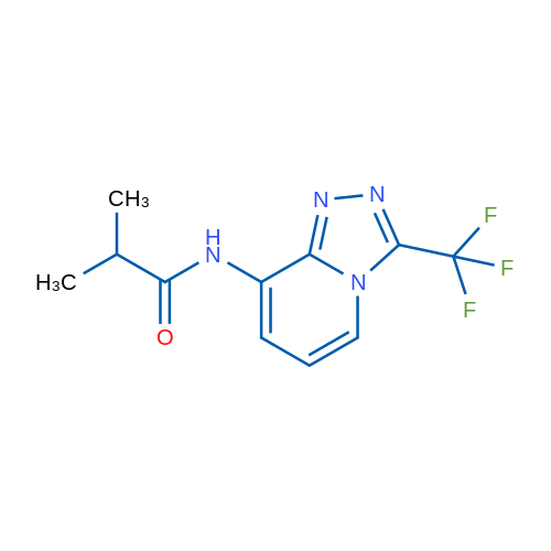 2-Methyl-N-[3-(trifluoromethyl)-[1,2,4]triazolo[4,3-a]pyridin-8-yl]propanamide 1g
