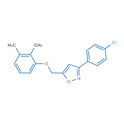 3-(4-Chlorophenyl)-5-[(2,3-dimethylphenoxy)methyl]-1,2-oxazole 1g