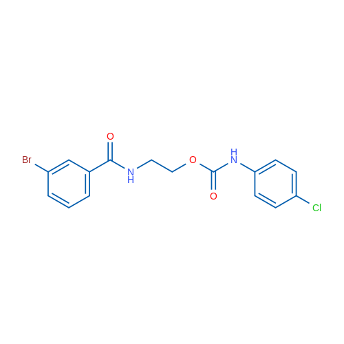 2-[(3-Bromophenyl)formamido]ethyl N-(4-chlorophenyl)carbamate 1g