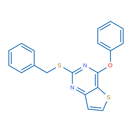 2-(Benzylsulfanyl)-4-phenoxythieno[3,2-d]pyrimidine 1g