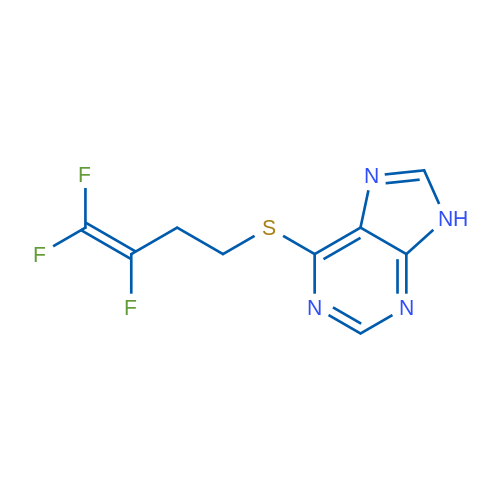 6-[(3,4,4-Trifluorobut-3-en-1-yl)sulfanyl]-9H-purine 1g