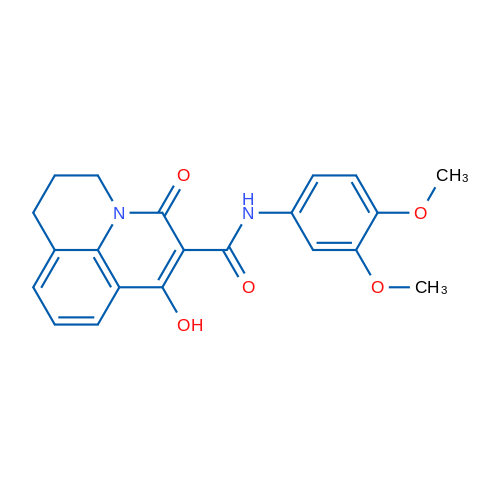 N-(3,4-Dimethoxyphenyl)-4-hydroxy-2-oxo-1-azatricyclo[7.3.1.0^{5,13}]trideca-3,5(13),6,8-tetraene-3-carboxamide 1g