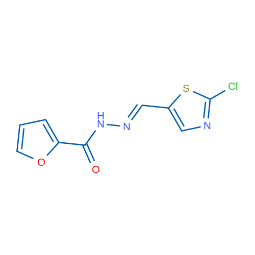 N'-[(1E)-(2-Chloro-1,3-thiazol-5-yl)methylidene]furan-2-carbohydrazide 1g