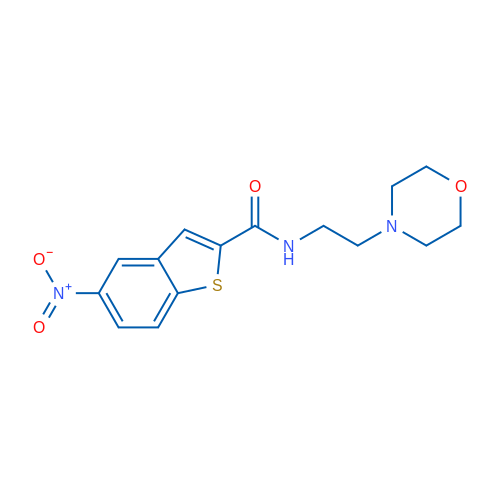 N-[2-(Morpholin-4-yl)ethyl]-5-nitro-1-benzothiophene-2-carboxamide 1g
