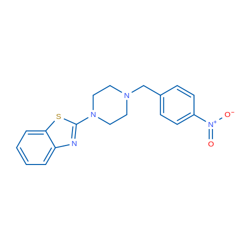 2-{4-[(4-nitrophenyl)methyl]piperazin-1-yl}-1,3-benzothiazole 10mg