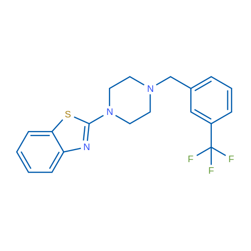 2-(4-{[3-(trifluoromethyl)phenyl]methyl}piperazin-1-yl)-1,3-benzothiazole 1g
