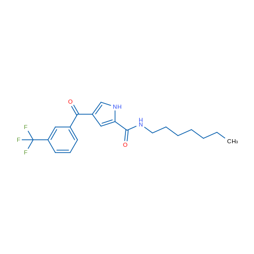 N-Heptyl-4-[3-(trifluoromethyl)benzoyl]-1H-pyrrole-2-carboxamide 1g