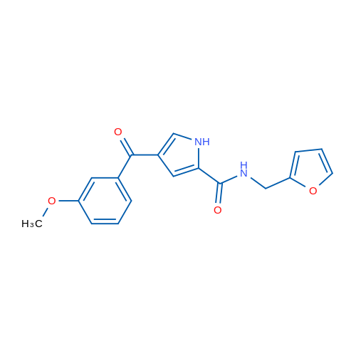 N-[(Furan-2-yl)methyl]-4-(3-methoxybenzoyl)-1H-pyrrole-2-carboxamide 1g