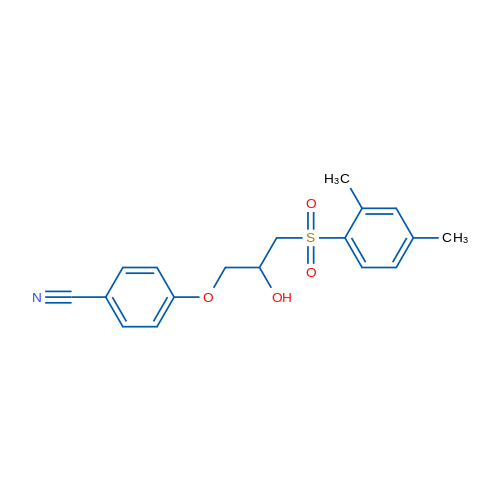 4-[3-(2,4-Dimethylbenzenesulfonyl)-2-hydroxypropoxy]benzonitrile 1g