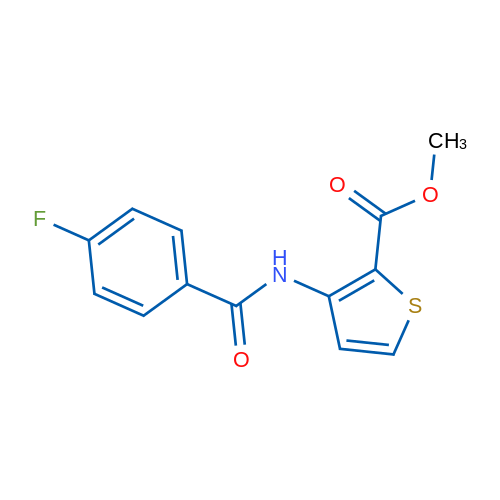 Methyl 3-(4-fluorobenzamido)thiophene-2-carboxylate 1g
