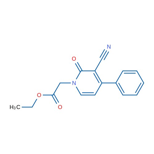 Ethyl 2-(3-cyano-2-oxo-4-phenyl-1,2-dihydropyridin-1-yl)acetate 1g