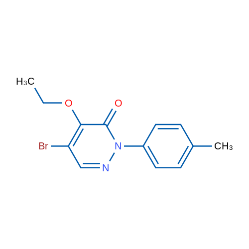 5-Bromo-4-ethoxy-2-(4-methylphenyl)-2,3-dihydropyridazin-3-one 10mg