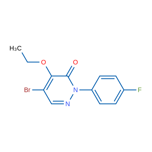 5-Bromo-4-ethoxy-2-(4-fluorophenyl)-2,3-dihydropyridazin-3-one 1g