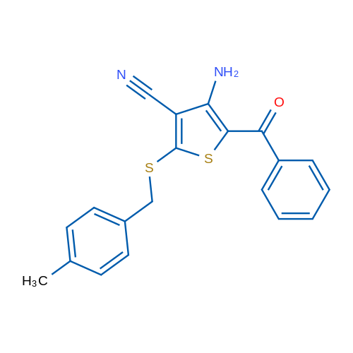 4-Amino-5-benzoyl-2-{[(4-methylphenyl)methyl]sulfanyl}thiophene-3-carbonitrile 1g