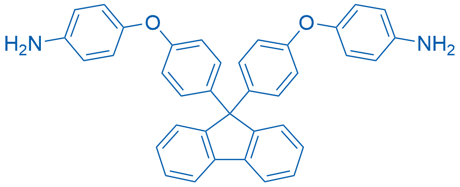 4,4'-(((9H-Fluorene-9,9-diyl)bis(4,1-phenylene))bis(oxy))dianiline 250mg