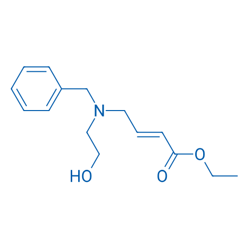 Ethyl (E)-4-(benzyl(2-hydroxyethyl)amino)but-2-enoate 100mg