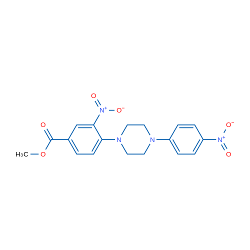 Methyl 3-nitro-4-[4-(4-nitrophenyl)piperazin-1-yl]benzoate 1g