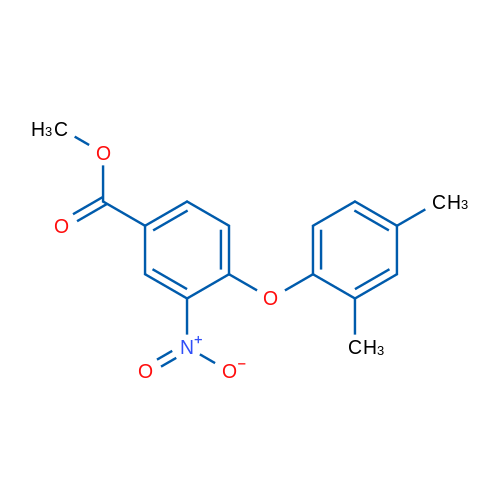 Methyl 4-(2,4-dimethylphenoxy)-3-nitrobenzoate 1g