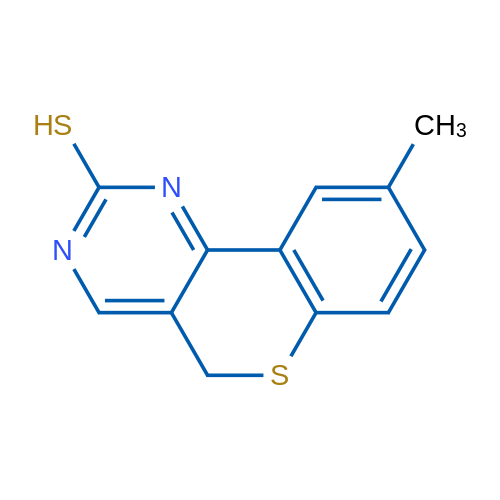 9-Methyl-5H-thiochromeno[4,3-d]pyrimidine-2-thiol 1g