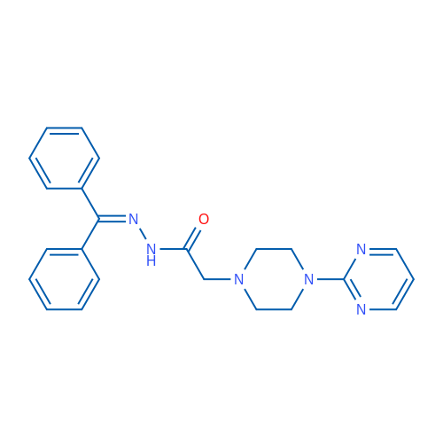N'-(Diphenylmethylidene)-2-[4-(pyrimidin-2-yl)piperazin-1-yl]acetohydrazide 1g