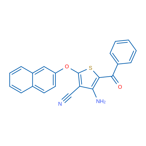 4-Amino-5-benzoyl-2-(naphthalen-2-yloxy)thiophene-3-carbonitrile 1g