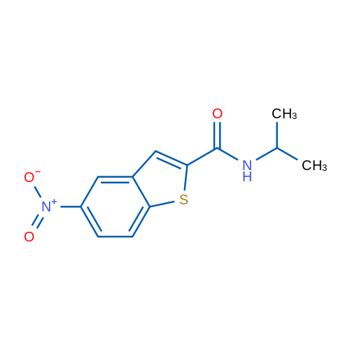 5-Nitro-N-(propan-2-yl)-1-benzothiophene-2-carboxamide 1g