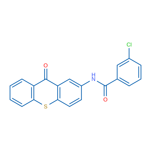 3-Chloro-N-(9-oxo-9H-thioxanthen-2-yl)benzamide 1g